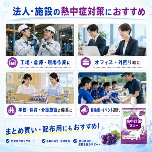 熱中対策ゼリー ぶどう味 150g×24袋 赤...の詳細画像1