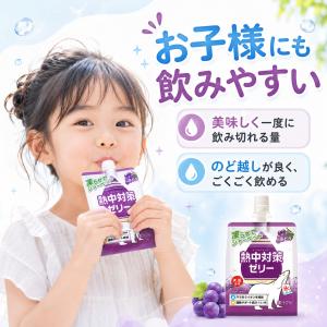 熱中対策ゼリー ぶどう味 150g×24袋 赤...の詳細画像3