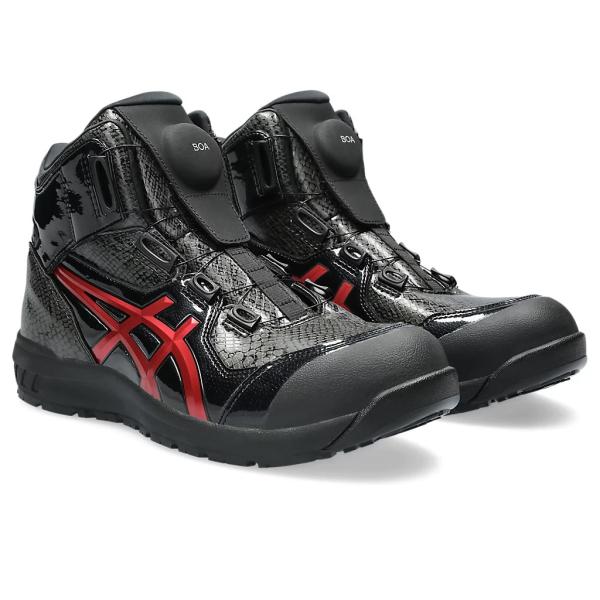 ASICS アシックス 安全靴 作業靴  ウィンジョブ  スニーカー CP304 BOA〓 BLK ...