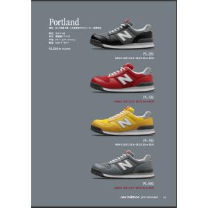 NB ニューバランス 安全靴 プロスニーカー Portland ポートランド ひもタイプ JSAA A種 セーフティシューズ 樹脂先芯