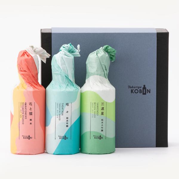 とくりやKOBIN 呑みくらべセット 〈香（かおり）〉 花と猫 唯々 三連星 火入 180ml 3本...