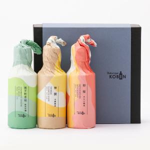 とくりやKOBIN 呑みくらべセット 〈燗〉 神開 初桜 城下町彦根 火入 180ml 3本 日本酒 滋賀県｜tokuriya