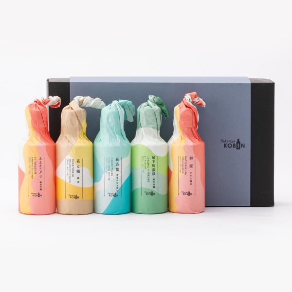 とくりやKOBIN 呑みくらべセット 〈至福〉 浪乃音 花と猫 雨垂れ 城下町彦根 初桜 火入 18...