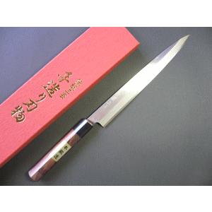 刺身包丁（正夫・柳刃包丁）ステンレスゴールド 240ｍｍ「三木特撰上作」TS505B