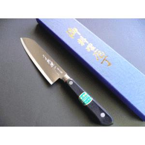 プチ三徳包丁 （ステンレスゴールド割込）口金付 135mm「三木特撰」TT104A