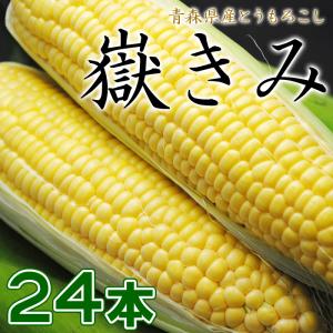 【24本セット】嶽きみ 青森県が誇るプレミアム とうもろこし まるで果物のような甘さ トウモロコシ コーン 同梱不可 / 沖縄県・一部離島配送不可 爆買
