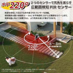 2台セット 猫よけ対策 最強 庭 駐車場 撃退...の詳細画像5