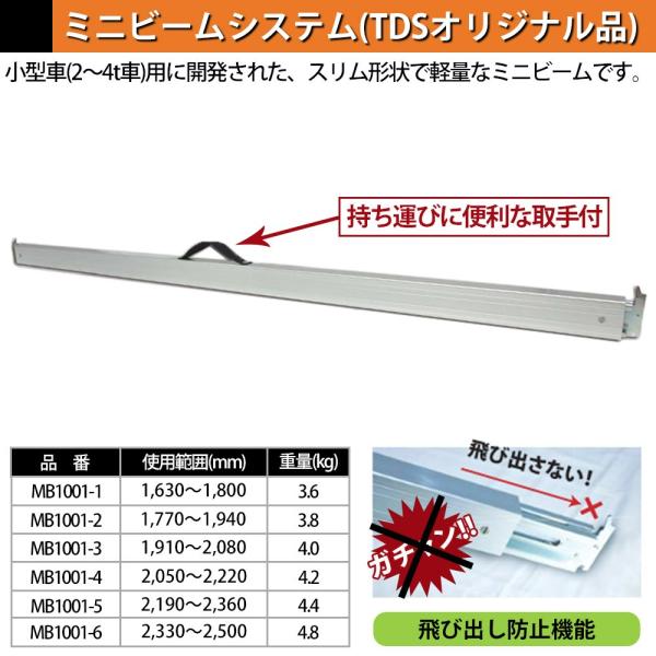 ラッシングバー 取手付き デッキングビーム ミニビーム ビームバー ショーリングバー キネダイン ラ...