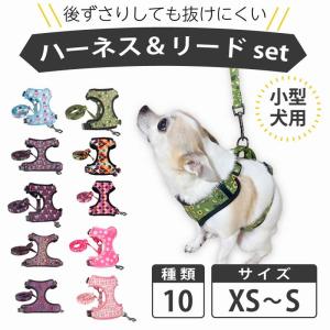 犬 ハーネスタイプリード 犬用 リード かわいい 散歩 猫 10デザインから選べる カラフル お散歩グッズ 爆買