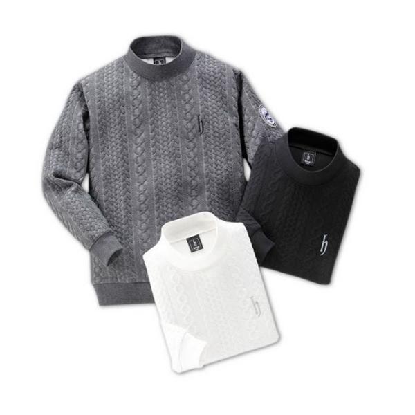 djhonda golf 膨れジャカードハイネックトレーナー 1X7-63211