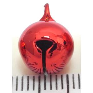 宝来鈴　レッド 3分　約幅10mm×高13mm　和鈴　携帯ストラップ　キーホルダー等に