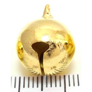 宝来鈴　ゴールド 4分　約幅13mm×高17mm　和鈴　携帯ストラップ　キーホルダー等に
