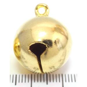 宝来鈴　ゴールド 6分　約幅19mm×高23mm　和鈴　携帯ストラップ　キーホルダー等に