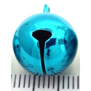 宝来鈴　ブルー 4分　約幅13mm×高17mm 和鈴　携帯ストラップ　キーホルダー等に
