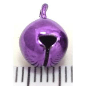 宝来鈴　バイオレット 2.5分　約幅6.5mm×高さ9.5mm　和鈴　携帯ストラップ　キーホルダー等に