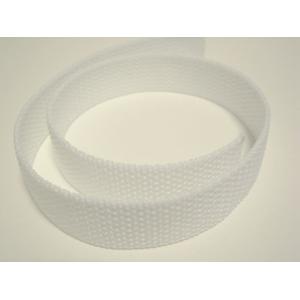 PPベルト col.2ホワイト 1.6mm厚 20mm巾　50cm単位切り売り