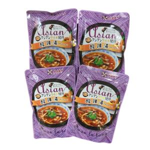 Hachi　ハチ食品　アジアングルメ紀行　酸辣湯　サンラータン　辛口　1人前180ｇ×4袋　レトルト
