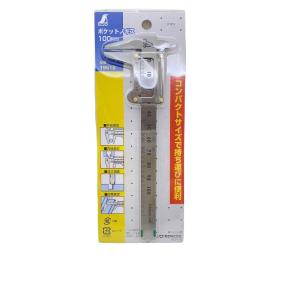 シンワ 測定　 ポケットノギス 100mm 19518　小型　建築