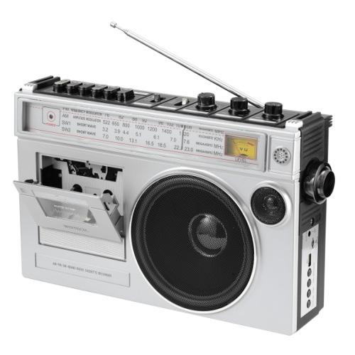 WINTECH ウインテック　大型モノラルラジカセ レトロ調でインテリアにも　SCT-MB300