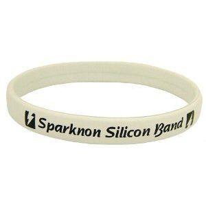 スパークノンシリコンバンド Mサイズ ホワイト Sparknon Silicon Band【お取り寄せP】｜tokutokutokiwa