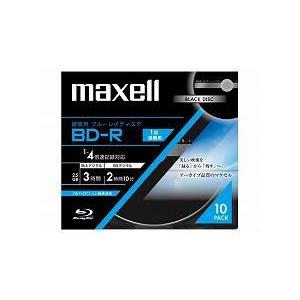 maxell　録画用ブルーレイディスクBD-R(1〜4X対応)「ブラックディスク」　(10枚パック) BR25VFBLB.10S 【お取り寄せ】｜tokutokutokiwa