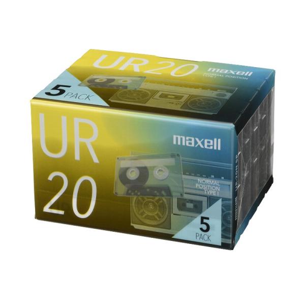マクセル オーディオカセットテープ 20分 5巻パック maxell UR-20N 5P パッケージ...
