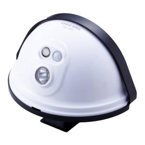 スマイルキッズ ドア用センサーライト ホワイト SMILE KIDS ASL-3303 ドアにはさむだけの簡単設置！電池式後付け人感センサーライト 玄関照明 玄関ライト