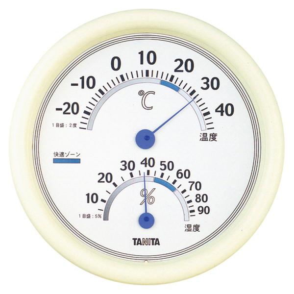 タニタ　温湿度計　アナログ温湿度計　TT513　ホワイト　TT-513-WH