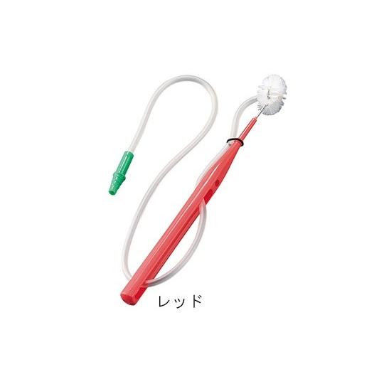 吸引くるリーナブラシ ミニ レッド　05040007　口腔ケア用品