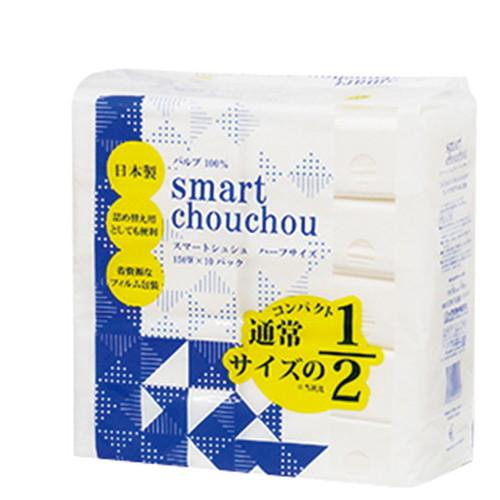 イデシギョー　ティッシュペーパー スマートシュシュハーフサイズ 1パック（10個入） 4970240...