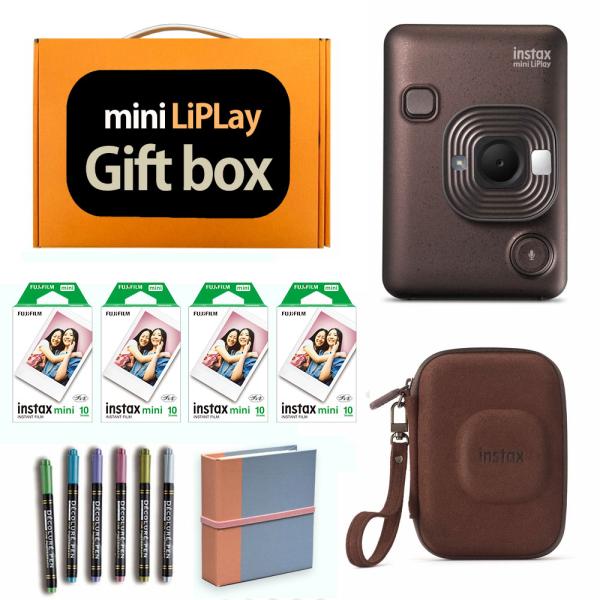 【ギフト チェキB】フジフィルム　インスタントカメラ　チェキ リプレイ LiPlay C ブロンズ ...