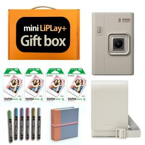 【ギフト チェキ】富士フィルム（フジフィルム）インスタントカメラ チェキ リプレイ プラス サンドベージュ instax mini LiPLay+ SAND BEIGE