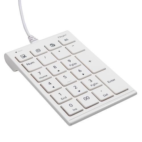 ナカバヤシ　Digio2　USB有線テンキー/ホワイト　TNK-SU238W