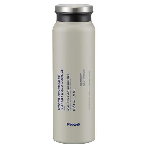 ピーコック ステンレスボトル スクリューマグタイプ 800ml ストーングレー AEJ-80 H(A...