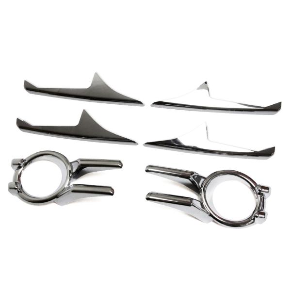 ヴォクシー80系 前期 ZSグレード専用 フォグランプ ガーニッシュ フォグカバー メッキ仕上げ カ...