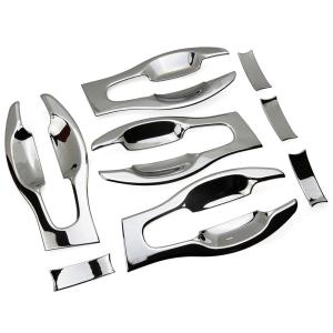 トヨタ シエンタ 170系 ドア ハンドル カバー ドアノブ プロテクター 外装 ガーニッシュ ABSメッキ 8P@