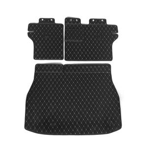 C-HR CHR ZYX10/NGX50 ラゲッジマット ラゲッジルームカバー セカンドシートバックマット 水/汚れ/キズ防止 3P ブラック