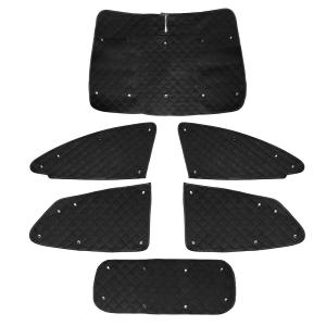 アクア/AQUA NHP10系 遮光サンシェード ブラックメッシュ メッシュカーテン カーシェード 5層構造 吸盤貼付 UVカット 日除け 紫外線 6P@