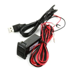 マツダ用 純正スイッチホール用 USBポート 充電/オーディオ中継可 車載用 増設USBポート スマホ充電器 約36mm×24mm