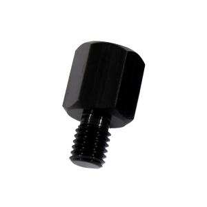 ミラー変換アダプター ミラー8mm→車体8mm 正ネジタイプ(黒)