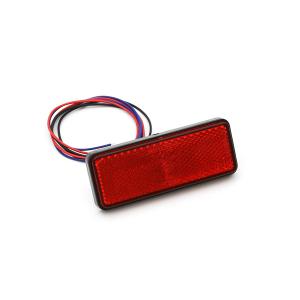バイク用 12V LEDリフレクター 反射板 ブレーキ連動 赤色レンズ