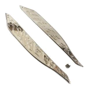 PCX125用 ステンレス製 ステップボード (ファイヤーパターン)