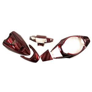 ヤマハ スーパージョグZR(3YK) 外装カウル ワインレッド色