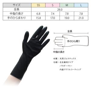 オカモト ブラックグローブ 50枚入 【SS/...の詳細画像1