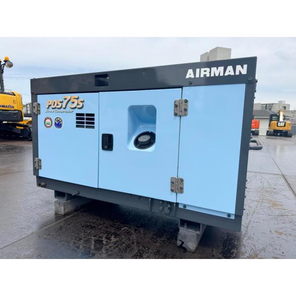 エンジンコンプレッサー 北越 PDS75S-5C1 エアマン 0.69Mpa 超低騒音 AIRMAN...