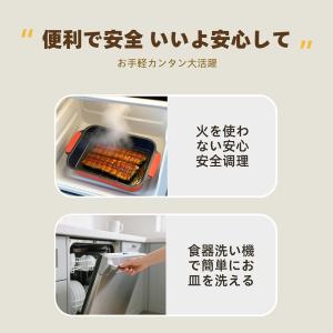 電子レンジ専用調理器 レンジ 調理 魚焼き プ...の詳細画像3