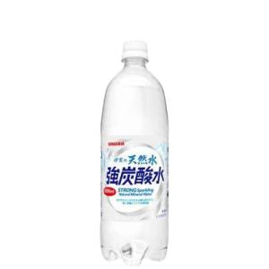 サンガリア 伊賀の天然水 強炭酸水(1L*12本入)【伊賀の天然水】