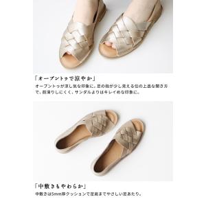 サンダル レディース 歩きやすい50代 ぺたん...の詳細画像5