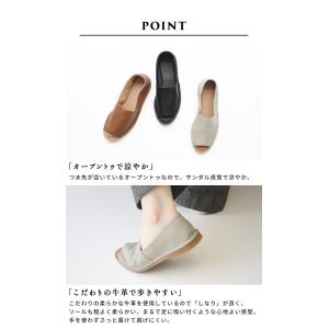 サンダル レディース 歩きやすい50代 ぺたん...の詳細画像4