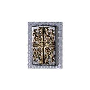 ZIPPO ジッポーライター メタル貼り 150M-CRG  ゴールドクロス・メタル Cross（両...